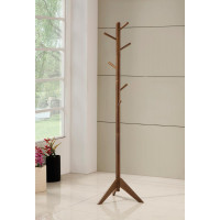 Coaster Furniture 900633 Coat Rack with 6 Hooks Walnut